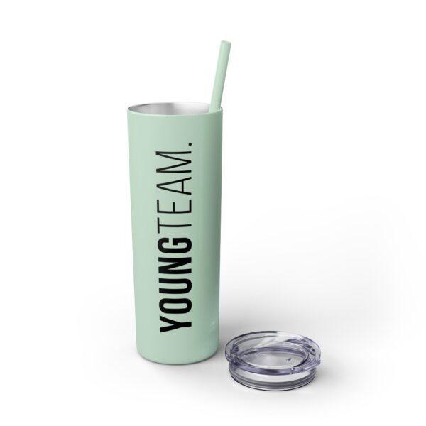 WORDMARK | Glossy Skinny Tumbler with Straw, 20oz - Image 6