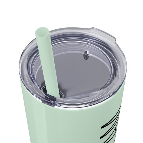 WORDMARK | Glossy Skinny Tumbler with Straw, 20oz - Image 7