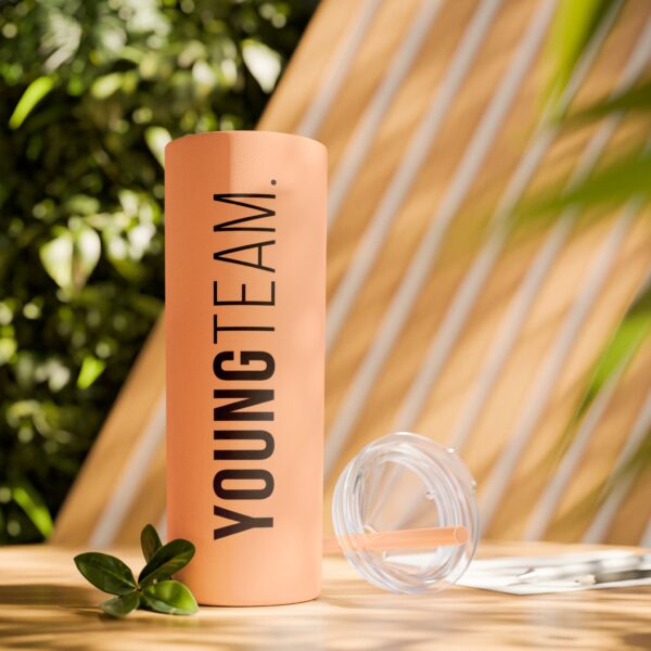 WORDMARK | Matte Skinny Tumbler with Straw, 20oz - Image 18