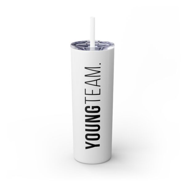 WORDMARK | Glossy Skinny Tumbler with Straw, 20oz - Image 10