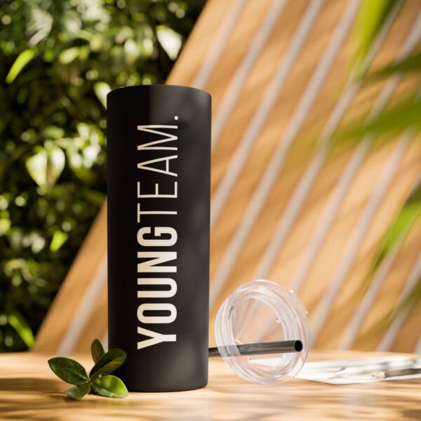 WORDMARK | Matte Skinny Tumbler with Straw, 20oz - Image 9