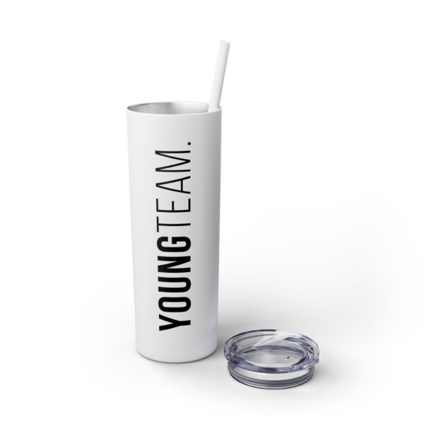 WORDMARK | Glossy Skinny Tumbler with Straw, 20oz - Image 15