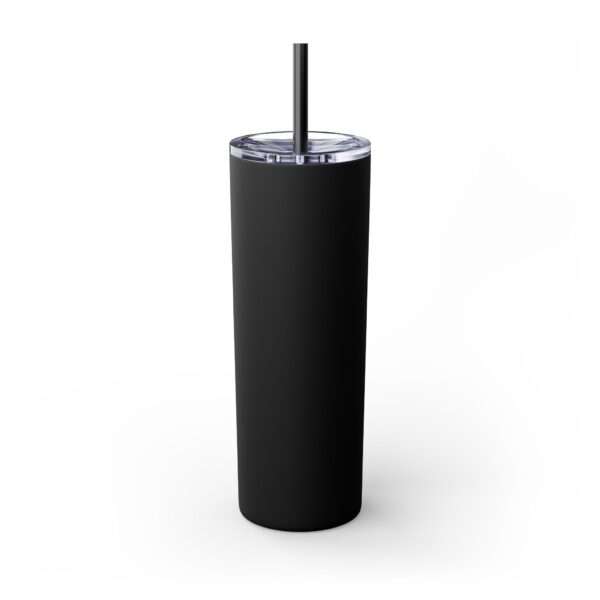 WORDMARK | Matte Skinny Tumbler with Straw, 20oz - Image 3