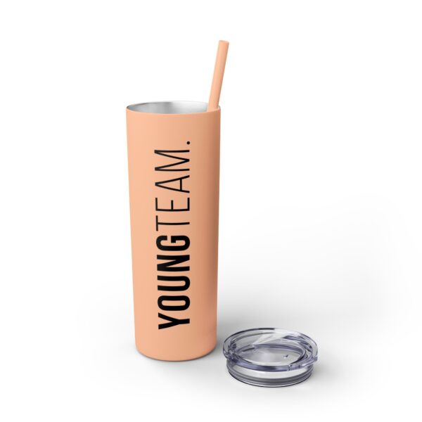 WORDMARK | Matte Skinny Tumbler with Straw, 20oz - Image 15