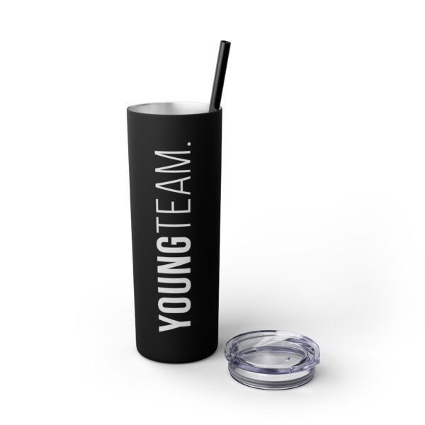 WORDMARK | Matte Skinny Tumbler with Straw, 20oz - Image 6