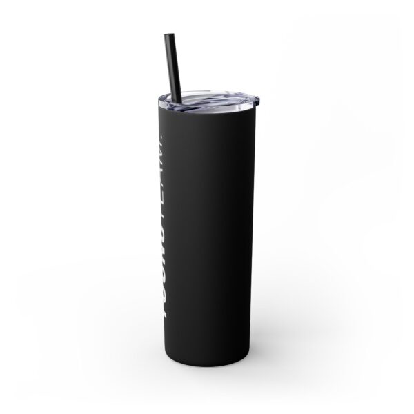 WORDMARK | Matte Skinny Tumbler with Straw, 20oz - Image 4