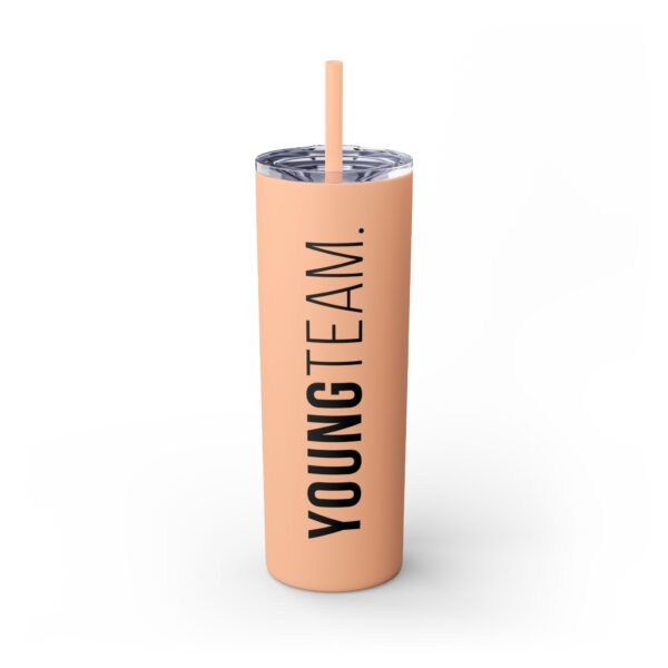 WORDMARK | Matte Skinny Tumbler with Straw, 20oz - Image 10