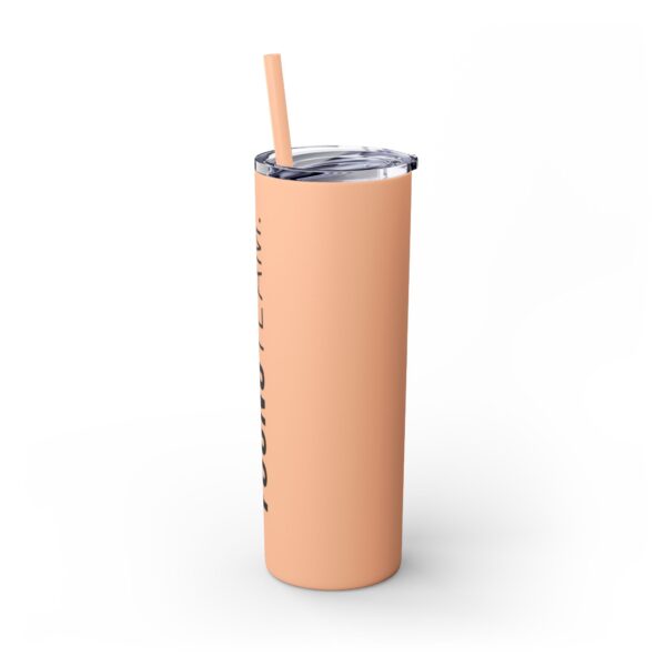 WORDMARK | Matte Skinny Tumbler with Straw, 20oz - Image 13