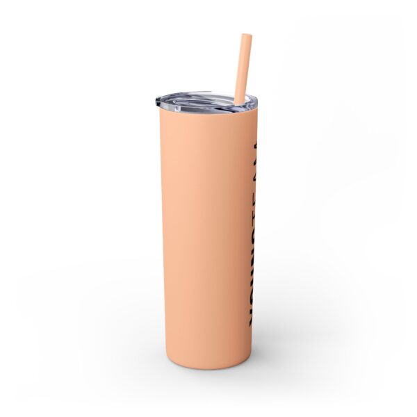 WORDMARK | Matte Skinny Tumbler with Straw, 20oz - Image 11