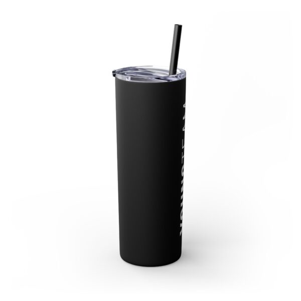 WORDMARK | Matte Skinny Tumbler with Straw, 20oz - Image 2