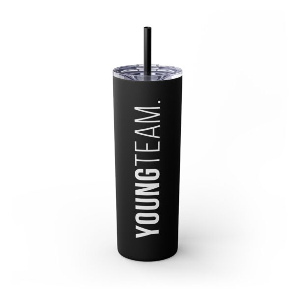 WORDMARK | Matte Skinny Tumbler with Straw, 20oz